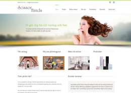 Scissor Hands frisör Wordpress